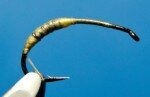 Then back over the wire to build the front ramp.Park the thread at the “tail” end of the fly. Next we prepare the body materials. In most cases it is best to tie them in in reverse order to the order they will be wound. So the first thing to do is get the “rib” ready.