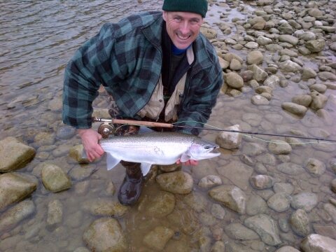 Joe with a steelhead