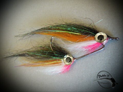 Double Baitfish tied by Carlos Lara