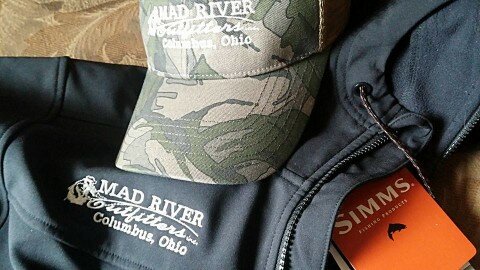 Mad River Outfitters hat and Simms Jacket